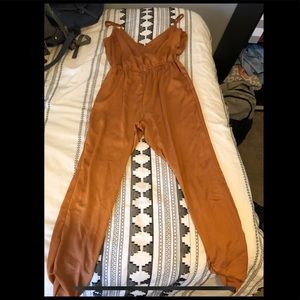 Burnt Orange Material Girl Jumpsuit